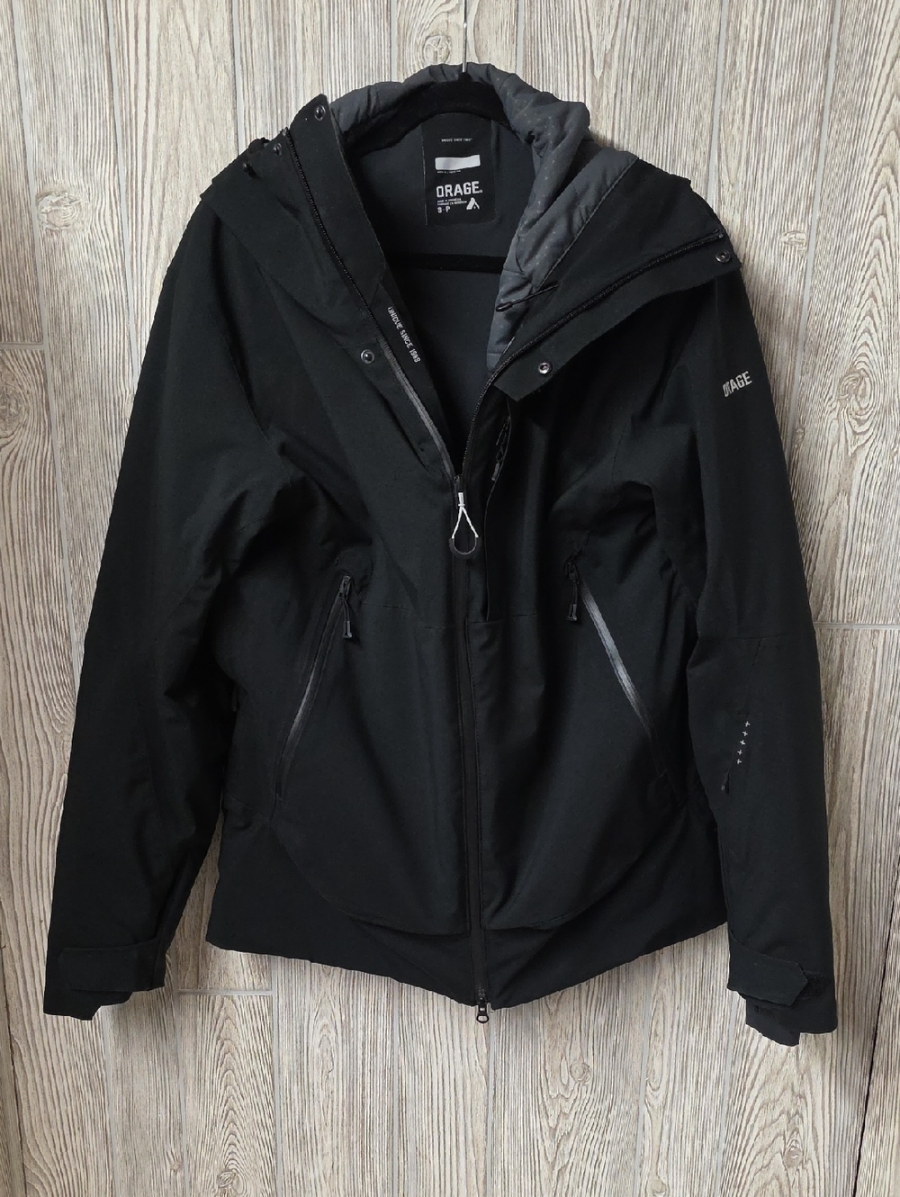 Orage Black Technical Ski Jacket Men's Size Small